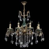 Люстра бронзовая Алфея Малахит №8 звездочка в Химках