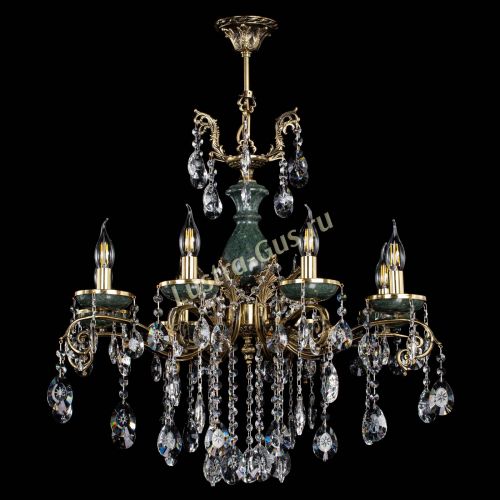 Люстра бронзовая Алфея Малахит №8 звездочка в Химках Гусь Хрустальный