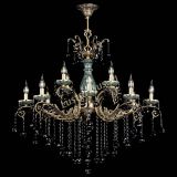 Люстра бронзовая Алфея Малахит №12 шар черная в Химках