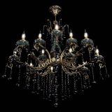 Люстра бронзовая Алфея Малахит №12 шар черная в Химках