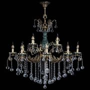 Люстра бронзовая Алфея Малахит №12 шар