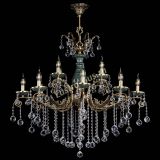 Люстра бронзовая Алфея Малахит №12 шар в Химках