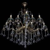 Люстра бронзовая Алфея Малахит №12 шар в Химках