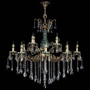 Люстра бронзовая Алфея Малахит №12 журавлик