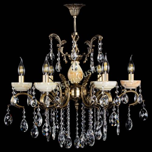 Люстра бронзовая Алфея Оникс №6/2 баден в Химках Гусь Хрустальный