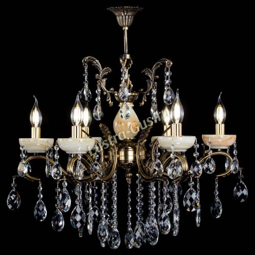 Люстра бронзовая Алфея Оникс №6/2 баден в Химках Гусь Хрустальный