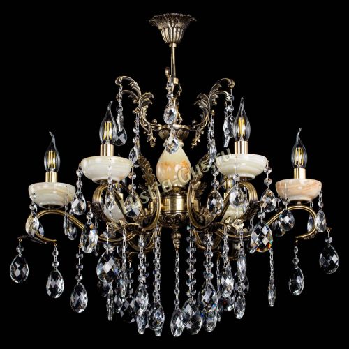 Люстра бронзовая Алфея Оникс №6/2 баден в Химках Гусь Хрустальный