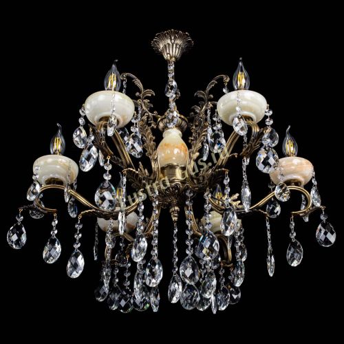 Люстра бронзовая Алфея Оникс №6/2 баден в Химках Гусь Хрустальный