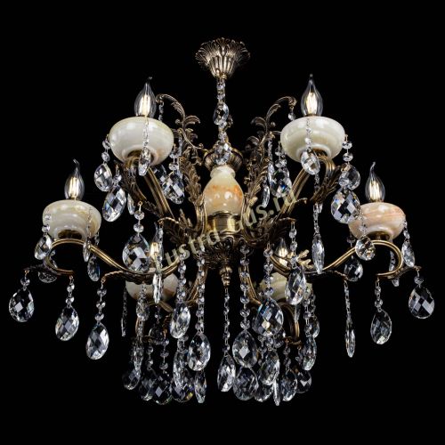 Люстра бронзовая Алфея Оникс №6/2 баден в Химках Гусь Хрустальный