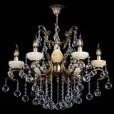 Люстра бронзовая Алфея Оникс №6/2 шар в Химках