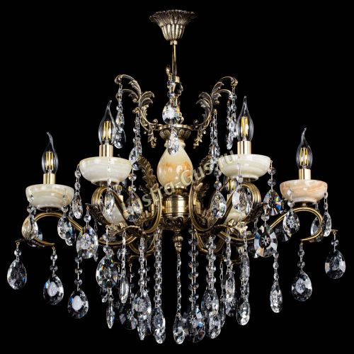 Люстра бронзовая Алфея Оникс №6/2 звездочка в Химках Гусь Хрустальный