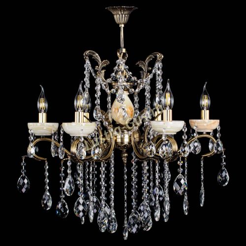 Люстра бронзовая Алфея Оникс №6 баден в Химках Гусь Хрустальный