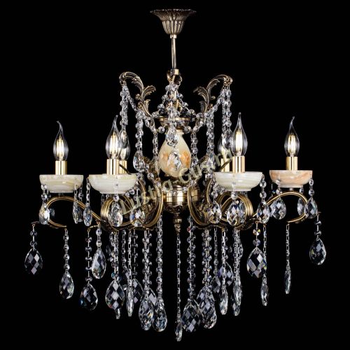 Люстра бронзовая Алфея Оникс №6 баден в Химках Гусь Хрустальный