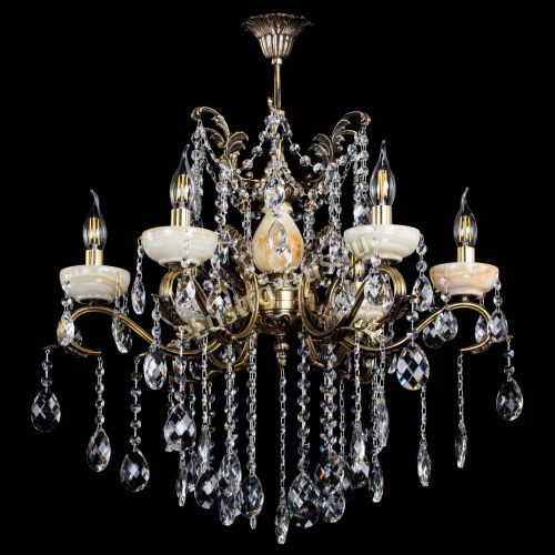 Люстра бронзовая Алфея Оникс №6 баден в Химках Гусь Хрустальный