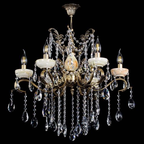 Люстра бронзовая Алфея Оникс №6 шар в Химках Гусь Хрустальный