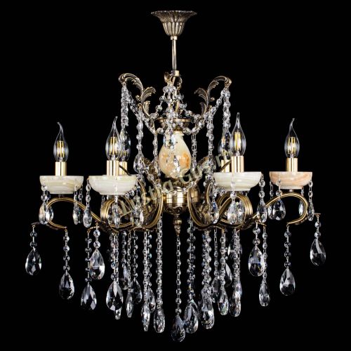 Люстра бронзовая Алфея Оникс №6 журавлик в Химках Гусь Хрустальный