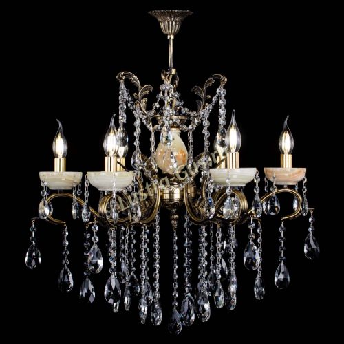 Люстра бронзовая Алфея Оникс №6 журавлик в Химках Гусь Хрустальный