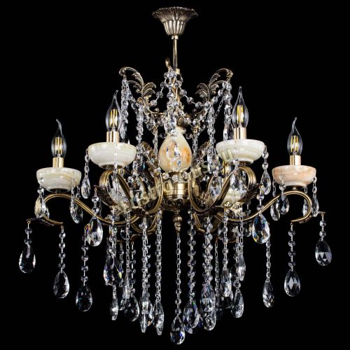 Люстра бронзовая Алфея Оникс №6 журавлик в Химках Гусь Хрустальный