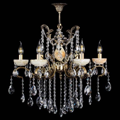 Люстра бронзовая Алфея Оникс №6 звездочка в Химках Гусь Хрустальный