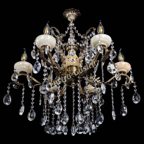 Люстра бронзовая Алфея Оникс №6 звездочка в Химках Гусь Хрустальный