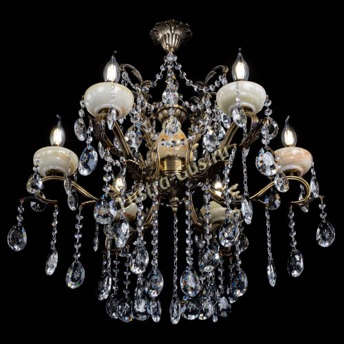 Люстра бронзовая Алфея Оникс №6 звездочка в Химках Гусь Хрустальный