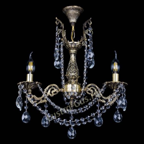 Бронзовая люстра Ариадна №2 Баден в Химках Гусь Хрустальный