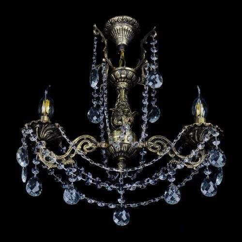 Бронзовая люстра Ариадна №2 Баден в Химках Гусь Хрустальный
