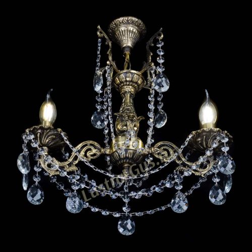 Бронзовая люстра Ариадна №2 Баден в Химках Гусь Хрустальный
