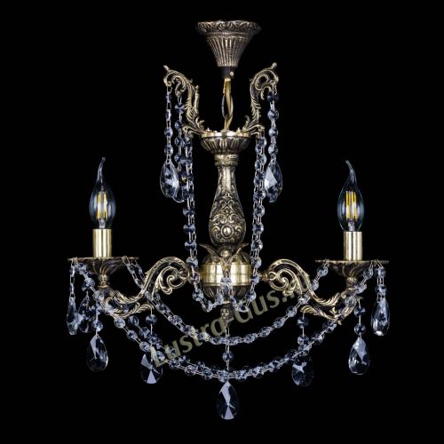 Бронзовая люстра Ариадна №2 Лучик в Химках Гусь Хрустальный