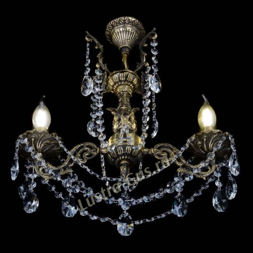 Бронзовая люстра Ариадна №2 Лучик в Химках Гусь Хрустальный