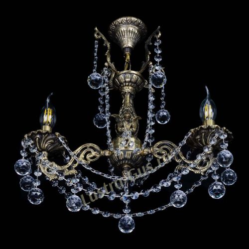 Люстра бронзовая Ариадна №2 Шар в Химках Гусь Хрустальный