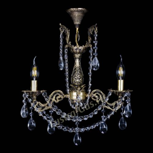 Бронзовая люстра Ариадна №2 Журавлик в Химках Гусь Хрустальный