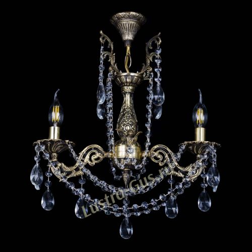 Бронзовая люстра Ариадна №2 Журавлик в Химках Гусь Хрустальный