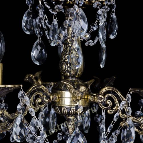 Люстра бронзовая Ариадна №3 Баден в Химках Гусь Хрустальный