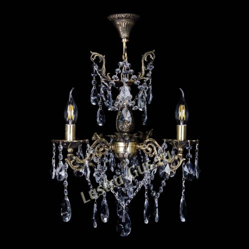 Бронзовая люстра Ариадна №3 Лучик в Химках Гусь Хрустальный