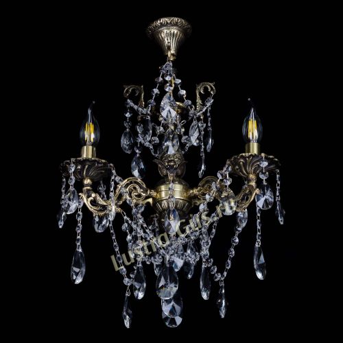 Бронзовая люстра Ариадна №3 Лучик в Химках Гусь Хрустальный