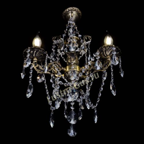 Бронзовая люстра Ариадна №3 Лучик в Химках Гусь Хрустальный