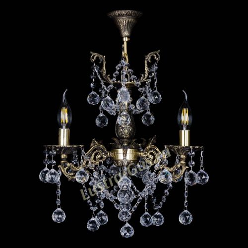 Бронзовая люстра Ариадна №3 Шар в Химках Гусь Хрустальный