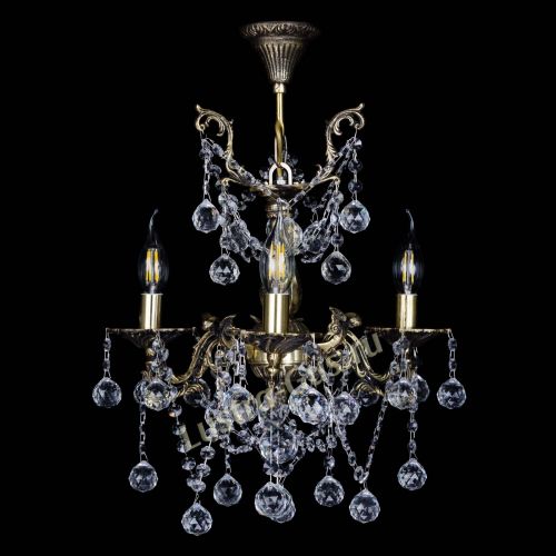 Бронзовая люстра Ариадна №3 Шар в Химках Гусь Хрустальный