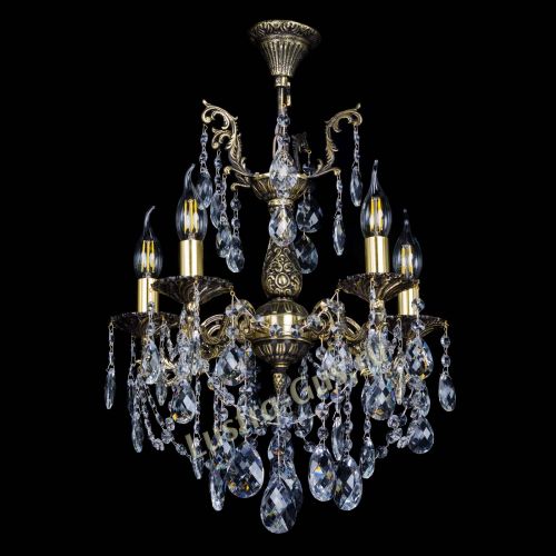 Бронзовая люстра Ариадна №5 Баден в Химках Гусь Хрустальный