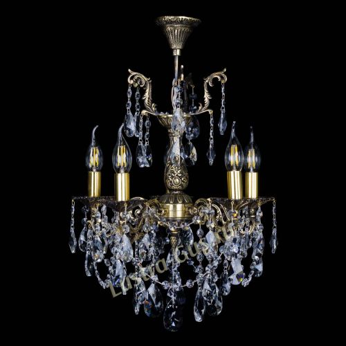 Бронзовая люстра Ариадна №5 Лучик в Химках Гусь Хрустальный
