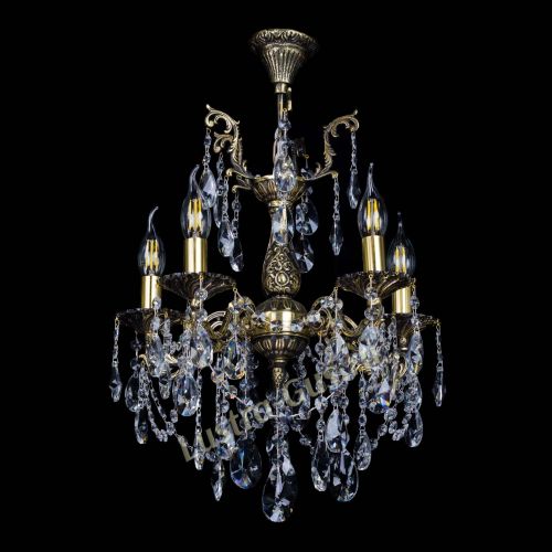 Бронзовая люстра Ариадна №5 Лучик в Химках Гусь Хрустальный