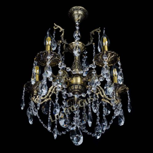 Бронзовая люстра Ариадна №5 Лучик в Химках Гусь Хрустальный