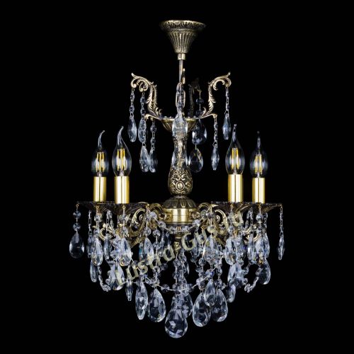 Бронзовая люстра Ариадна №5 Журавлик в Химках Гусь Хрустальный