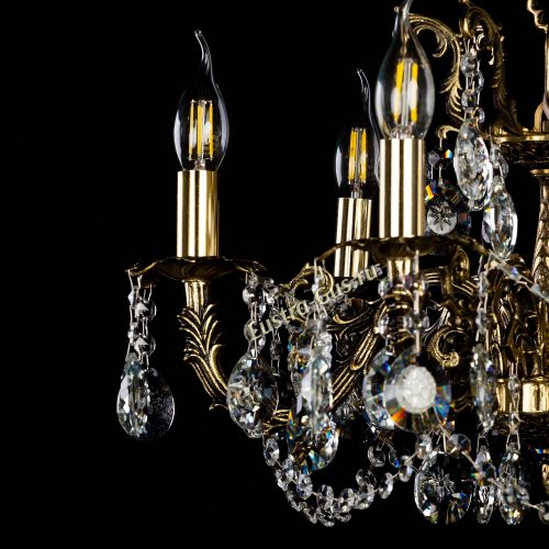 Люстра бронзовая Артемида №2 в Химках Гусь Хрустальный