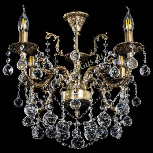 Люстра бронзовая Артемида №4 шар в Химках Гусь Хрустальный