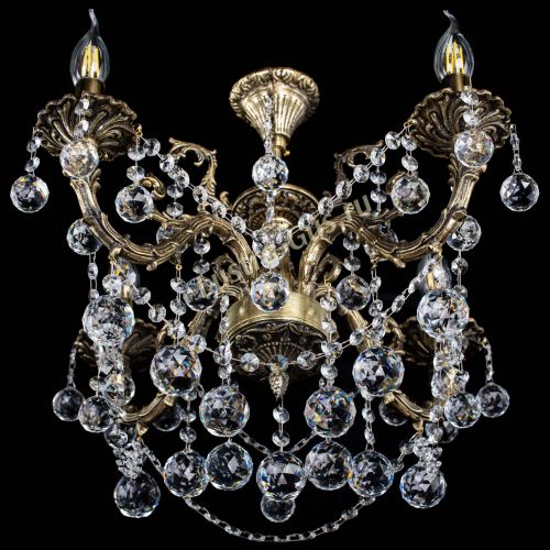 Люстра бронзовая Артемида №4 шар в Химках Гусь Хрустальный