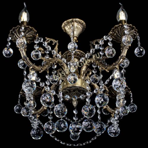 Люстра бронзовая Артемида №4 шар в Химках Гусь Хрустальный