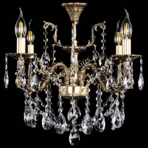 Люстра бронзовая Артемида №4 журавлик в Химках Гусь Хрустальный