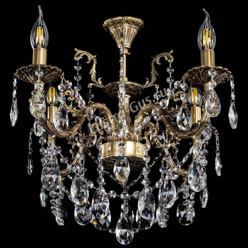 Люстра бронзовая Артемида №4 журавлик в Химках Гусь Хрустальный